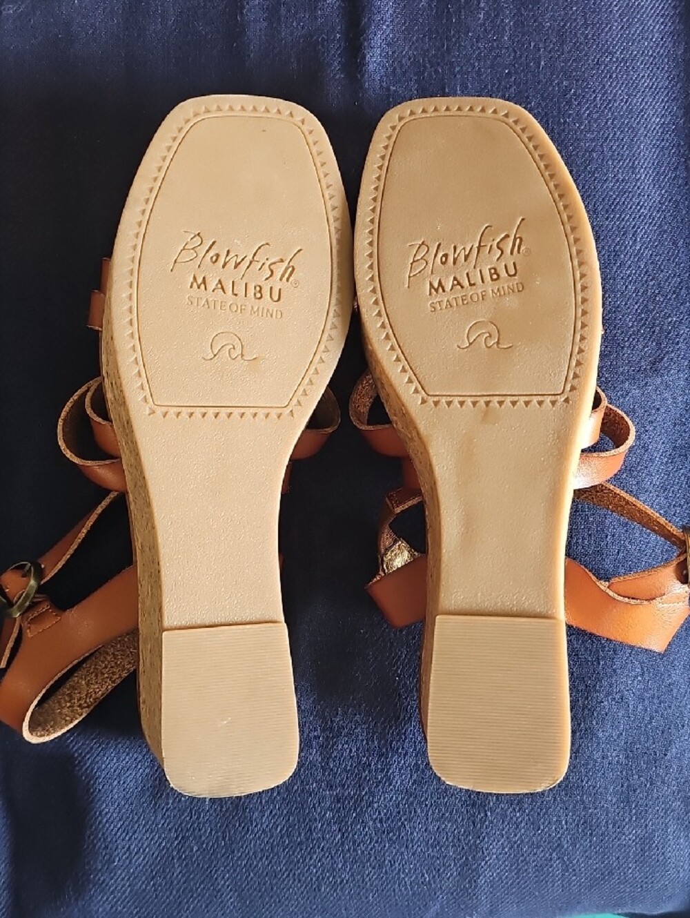 Blowfish Malibu Cognac Strappy Women's Sandals - Picture 4 of 8